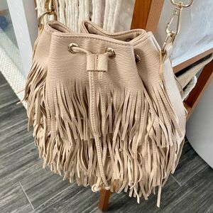 Urban Expressions purse hand bag shoulder bag fringe tassels NWOT boho hippie